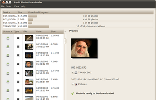 Rapid Photo Downloader screenshot 1