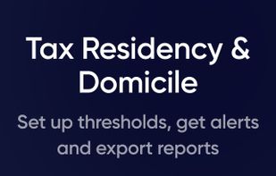 Create custom trackers for achieving or avoiding tax residency, with alerts and warnings before thresholds are reached.