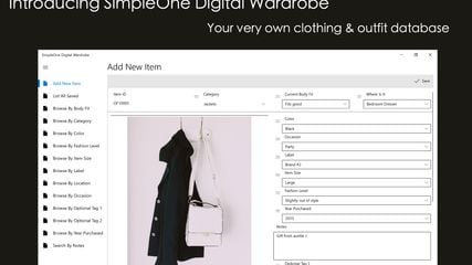SimpleOne Digital Wardrobe screenshot 1