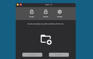 Encryption of files with AES-256