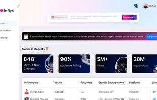 Inflyx screenshot 1