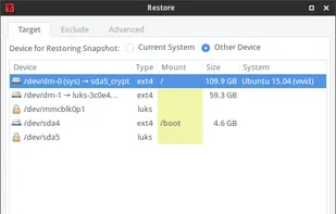 TimeShift screenshot 1