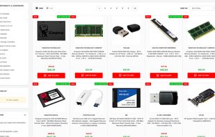 Search products by manufacturer, category, on sale, price range, or lots of other filters