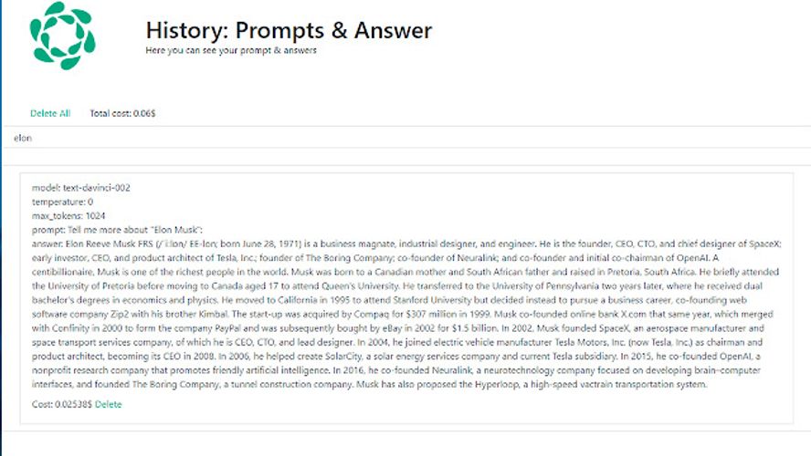 GPTPrompter Chrome extension to get a fast prompt (of the selected
