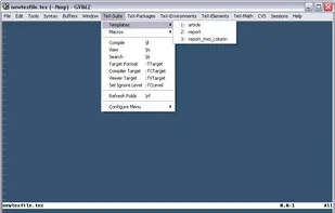 Vim-LaTeX screenshot 2