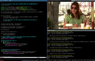 i3 with VIM, git, MPlayer, i3bar