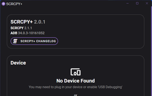 SCRCPY+ screenshot 1