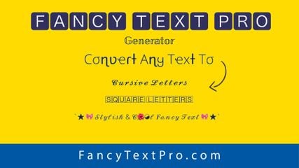 Fancy Text Genarator