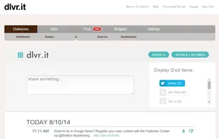 Q is an auto-scheduling feature that makes it easy to share images, videos or blog posts created by you or good stuff you find while browsing the web from any device.