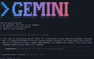 Gemini CLI screenshot 1