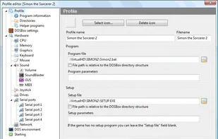 Modern profile editor