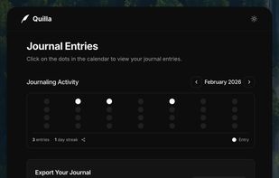 Track your habit, share your streaks, and export your entries in Markdown to bring wherever you wish.