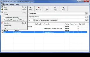 Batchrun screenshot 1