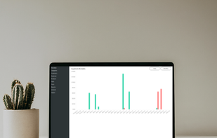 Crosstally dashboard on a laptop