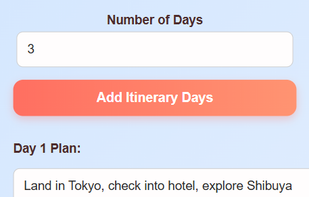 Create a personalized day-by-day itinerary by entering your destination. Tailor each day's activities to fit your travel plans.