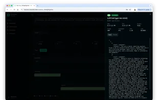LLM calls can be inspected, including details about input and output, token usage, model used, etc.