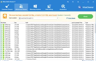 Wise Disk Cleaner screenshot 1
