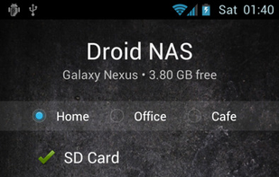 Droid NAS screenshot 1