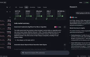 Google Finance screenshot 1