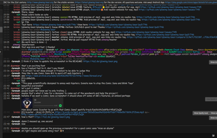 Glowing Bear screenshot 1