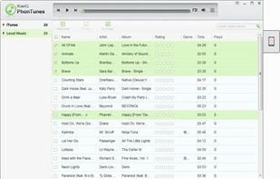 Transfer music and playlist between different devices