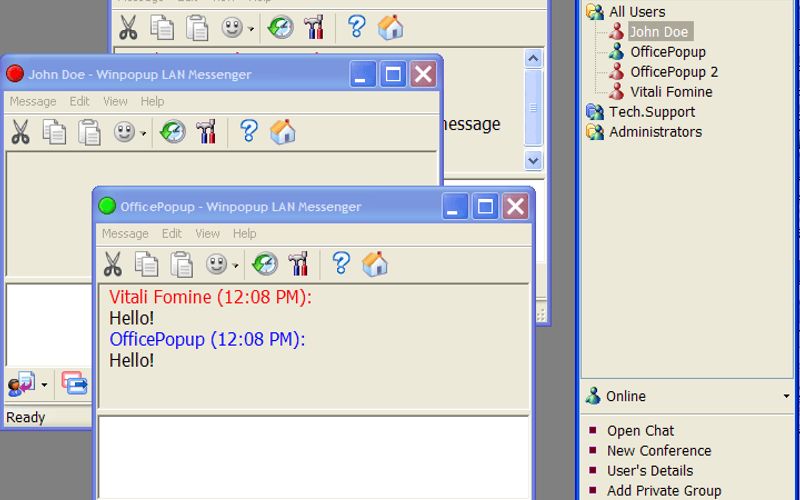 Free computer instant messenger software on the CrankyPuter web