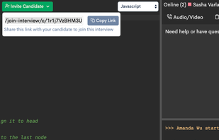 EXLskills Live Coding Interviews screenshot 2
