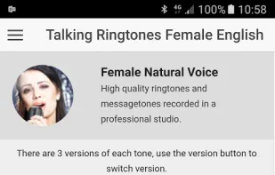 Talking Message and Ringtones screenshot 1
