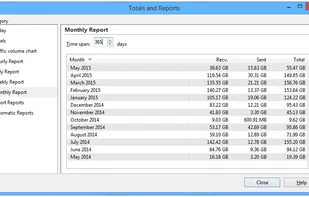 Totals and Reports Window