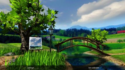 Parallax Nature Summer Day 3D Gyro Wallpaper screenshot 1