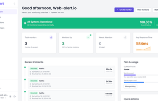 Webalert screenshot 1