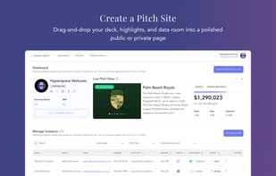 Create a Pitch Site