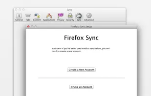 Firefox Sync screenshot 1