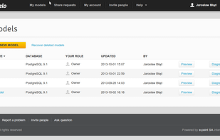 Vertabelo screenshot 1