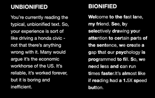 Bionify screenshot 1
