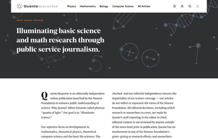 Quanta Magazine screenshot 2