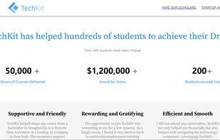 Course testimonials and metrics