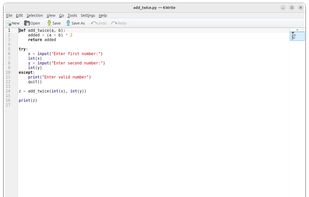 KWrite screenshot 1