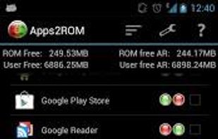 Apps2ROM screenshot 1