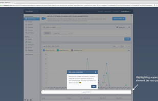 With Chameleon you can highlight important areas of the screen with lightboxes.