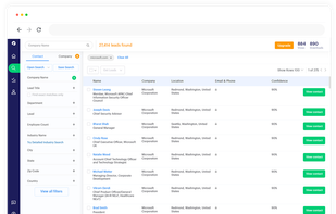 Advanced Search Results - Lead Builder