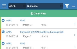 Sentieo screenshot 1