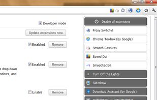 One-Click Extensions Manager screenshot 1
