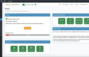 Perzonalization screenshot 1