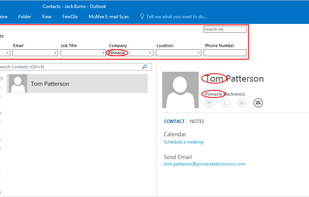 Find Any Contact
Find managing your Outlook Address Book a thorn in the side? Not anymore. You can now find ANY contact in your Address Book instantly.