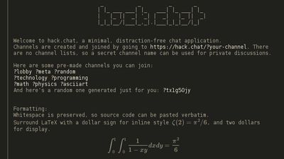 Hack Chat screenshot 1