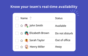 Your Microsoft Teams app to get automatic updates on your team’s real-time availability within the dashboard