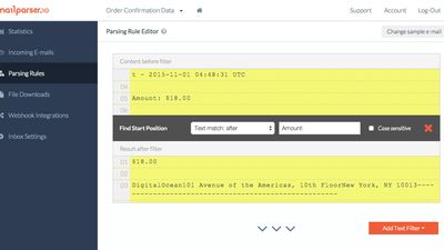 Easy creation of parsing rules
