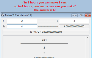 Rule of 3 Calculator screenshot 1