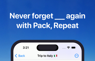 Pack, Repeat: Travel Packing List screenshot 3